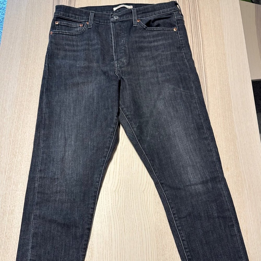 Levi's Wedgie Skinny High Rise Black/Grey Size 31 Women's